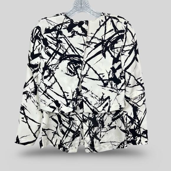 A.L.C. Abstract Layered Blouse - Picture 2 of 9